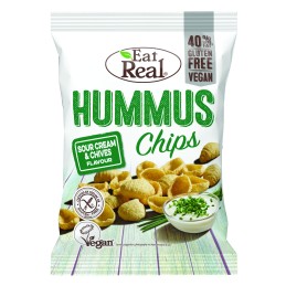HUMUS CHIPS WITH SOUR CREAM AND CHIVES FLAVOR 45G